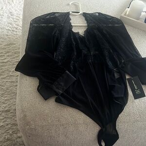 INC Black Bodysuit Size M